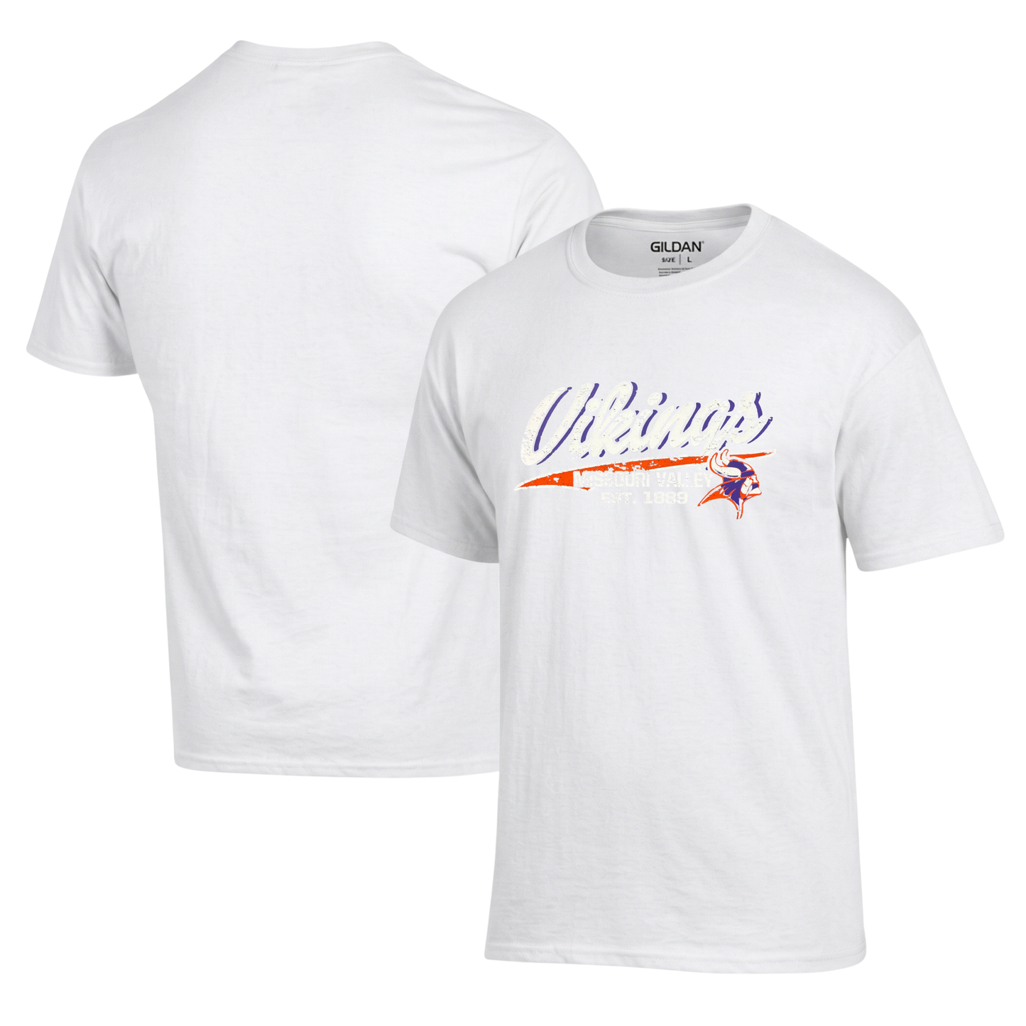 Missouri Valley Vikings T-Shirt Hoodie Crew (Purple)