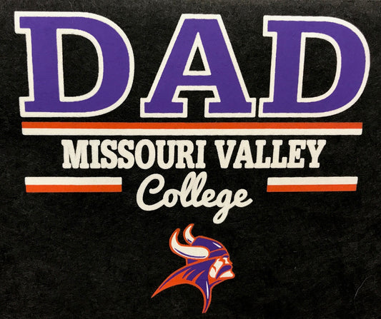#76A Print Transfer Dad in Purple w/Missouri Valley College