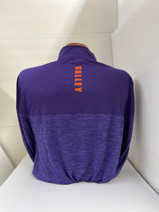 Colosseum Heathered Purple Men's Quarter Zip