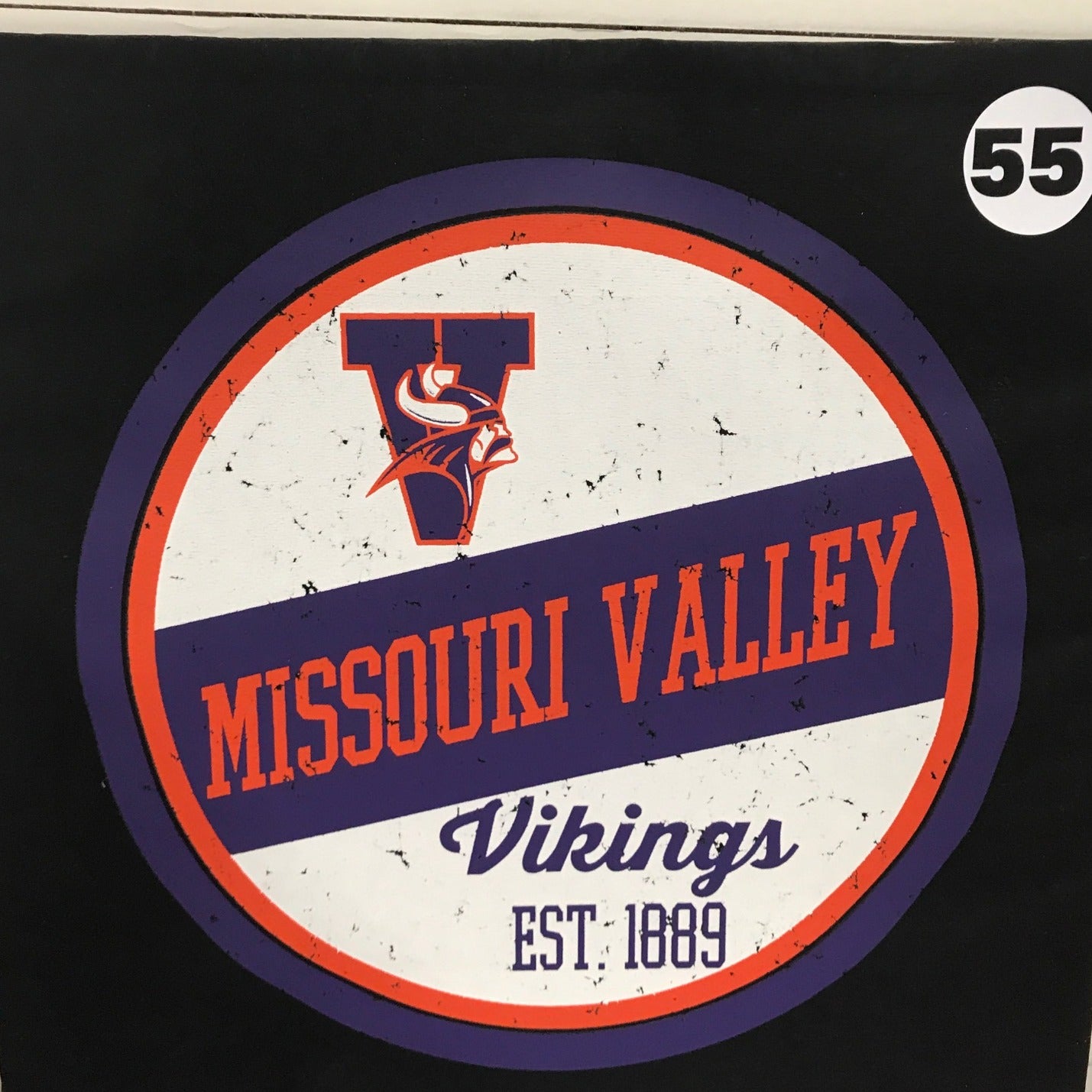 #55 Print Transfer Missouri Valley Vikings